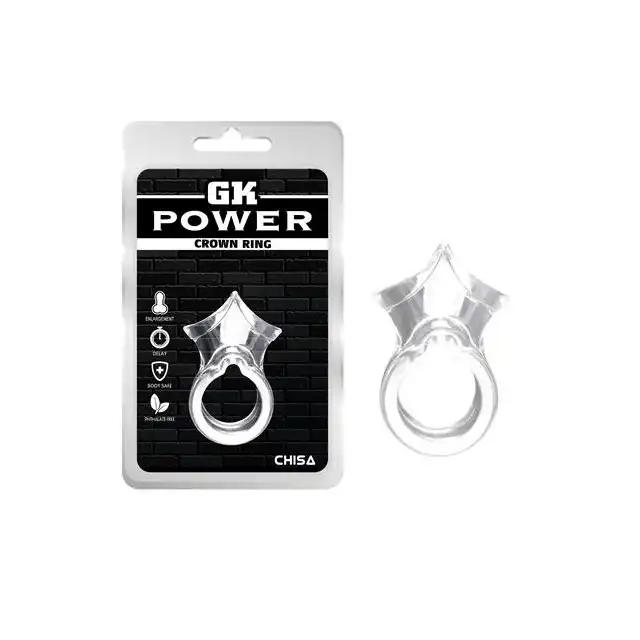 Gk Power - Crown Ring. Przezroczysty ring w kształcie korony. Królewska oryginalność 