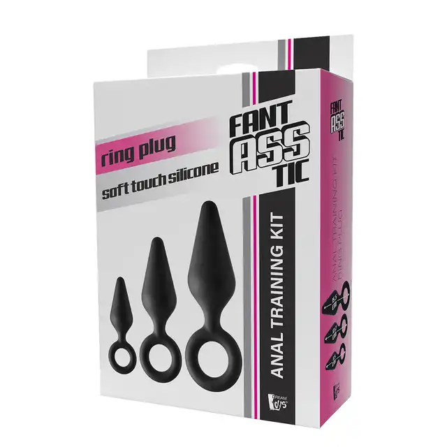 DreamToys - Fantastic Anal Training Kit Ring. Zestaw plugów analnych z pierścieniami. Dostarcz sobie przyjemności przy każdym ruchu palcem.