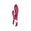 Satisfyer - Heated Affair Berry - podgrzewany wibrator z opcją stymulacji łechtaczki oraz punktu G!