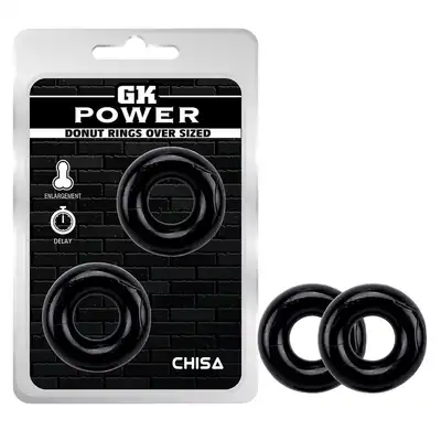 Chisa - Get Lock Donut Rings. Zestaw 2 elastycznych ringów erekcyjnych