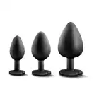 Luxe - Bling Plugs Training Kit Black. Najlepszy zestaw czarnych wtyczek analnych. Sam zdecyduj na co Cię stać. Mega sale!