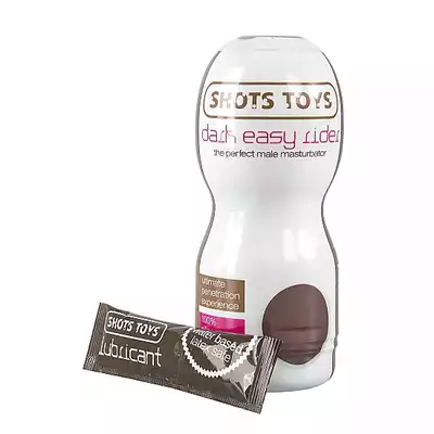 ShotsToys - Dark Easy Rider Mouth. Realistyczny masturbator z koncówką w kształcie ust. Oralna przyjemność. Mega sale! Ostatnia sztuka!