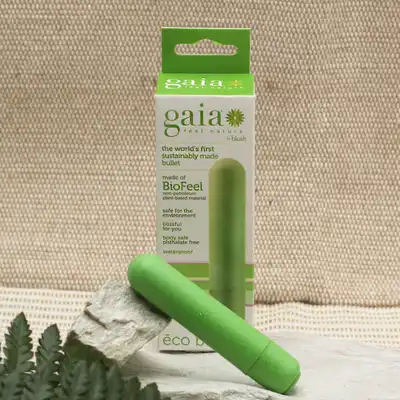 Blush - Gaia Eco Bullet Vibrator. Mini wibrator pocisk. Troszcz się o swoje potrzeby seksualne i naturę
