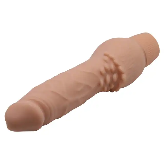 Baile - Barbara Soft Skin 19,5 cm. Realistyczny wibrator z miękkiej cyberskóry, świetne tekstury 