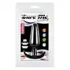 LoveToy - Lure Me Silicone Anal Plug L - silikonowy, czarny korek analny. Rozkosz gwarantowana
