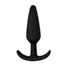 LoveToy - Lure Me Silicone Anal Plug L - silikonowy, czarny korek analny. Rozkosz gwarantowana