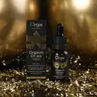 Orgie - Orgasm Drops Vibe Peach 15 ml. Brzoskwiniowy, rozgrzewający żel do łechtaczki. Wzmacnia apetyt na miłość