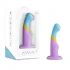 Avant - Heart of Gold. Silikonowe dildo do punktu G z przyssawką w oryginalnych, wiosennych i kobiecych kolorach.