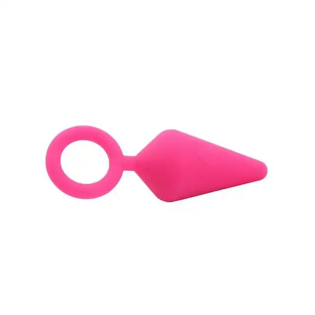 Chisa - SweetBreeze Candy Plug S Pink - różowa wtyczka analna, z poręcznym uchwytem. Zanurz się w przyjemności! 