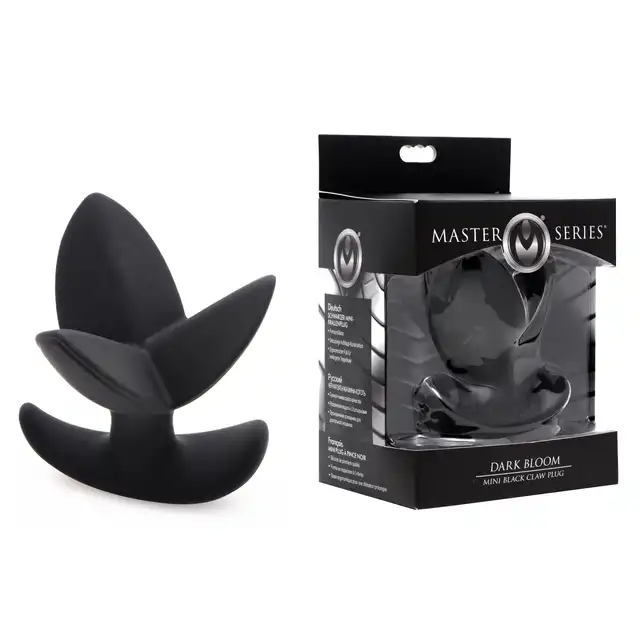 Master Series - Dark Bloom Mini. Niezwykle ciekawa, rozwierająca anus, wtyczka o kształcie kwiata.