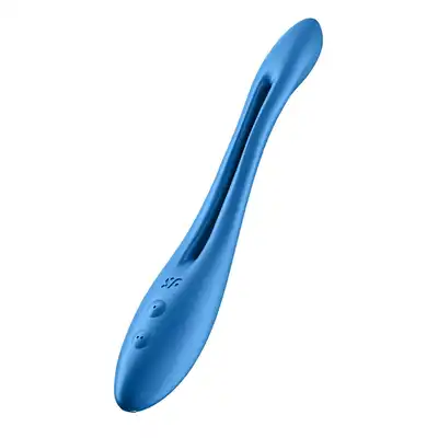 Satisfyer - Elastic Game Blue - nowatorski, wielofunkcyjny wibrator. Wyginaj go w każdą stronę!
