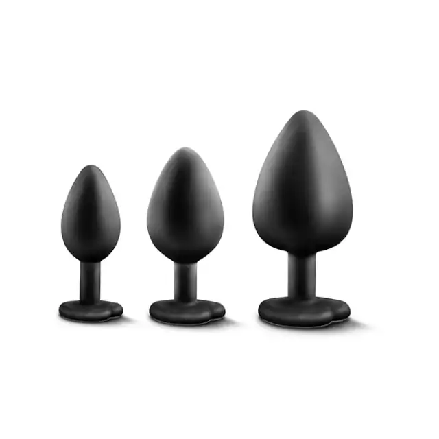Luxe - Bling Plugs Training Kit Black. Najlepszy zestaw czarnych wtyczek analnych. Sam zdecyduj na co Cię stać. Mega sale!