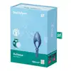 Satisfyer - Bullseye Blue - regulowany, niebieski ring na penisa. Mocniejsza erekcja gwarantowana