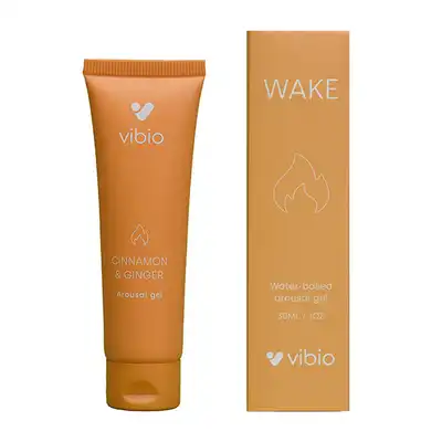 Vibio - Wake Stimulating Gel. Naturalny, wegański żel stymulujący na bazie wody. Rozgrzej atmosferę jeszcze mocniej za pomocą cynamonowo imbirowego żelu