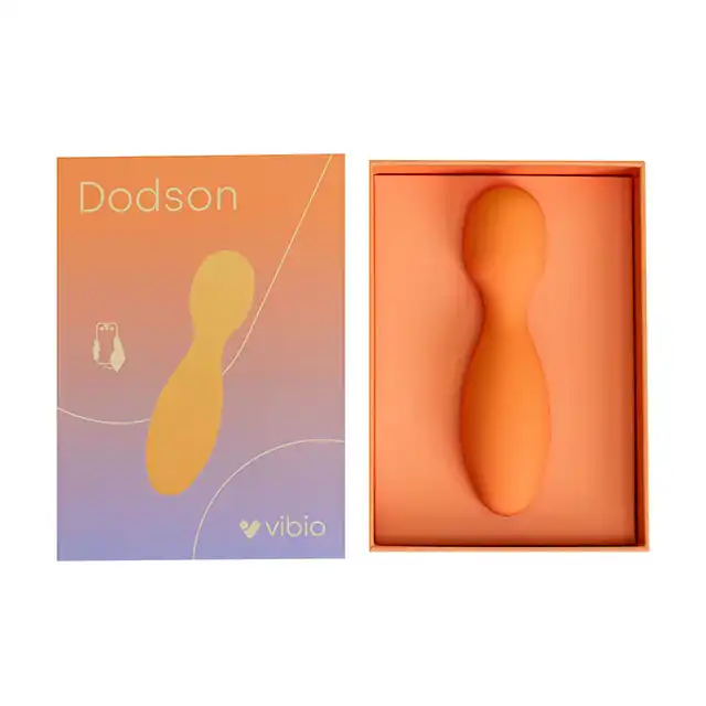 Vibio - Dodson Mini Wand Vibrator Orange. Luksusowy mini wibrator z różdżką. Wszechstronny kształt dla każdego.