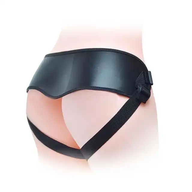 LoveToy - Orgasm Cozy Harness 4 - uniwersalny strap-on. W zestawie 4 ringi o rożnej średnicy! 