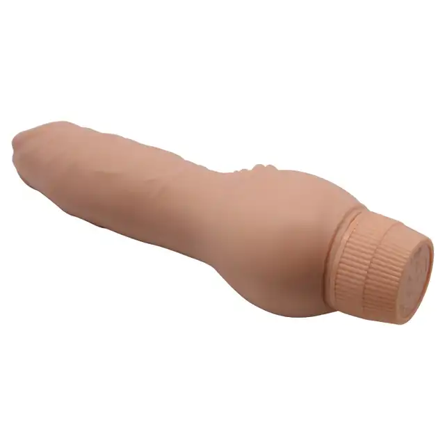 Baile - Barbara Soft Skin 19,5 cm. Realistyczny wibrator z miękkiej cyberskóry, świetne tekstury 