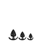 Evolved - Anal Delight Black. Zestaw trzech wtyczek o wyjątkowo satysfakcjonującym kształcie dla analnej przyjemności.