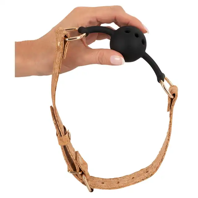 Vegan Fetish - Ball Gag. Wegański knebel z silikonową kulką. Wegański styl. Idealny prezent do butelki wina.