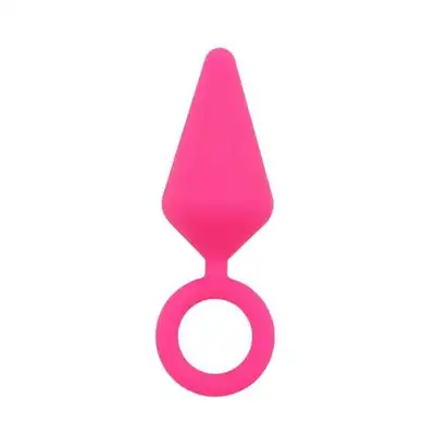 Chisa - SweetBreeze Candy Plug S Pink - różowa wtyczka analna, z poręcznym uchwytem. Zanurz się w przyjemności! 