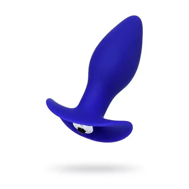ToDo - Fancy Anal Vibro Plug - wibrujący plug analny w elektryzującym, niebieskim kolorze 