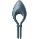 Satisfyer - Bullseye Dark Blue - regulowany, ciemnoniebieski ring na penisa. Mocniejsza erekcja gwarantowana