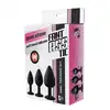 DreamToys - Fantastic Anal Training Kit Red Stone. Zestaw plugów analnych z czerwonymi kryształkami. Zabłyśnij przed swoim partnerem.