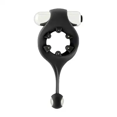 Infinity - Vibrating Cockring - wibrujący ring na penisa z metalową kulką do stymulacji analnej. Mega Sale!