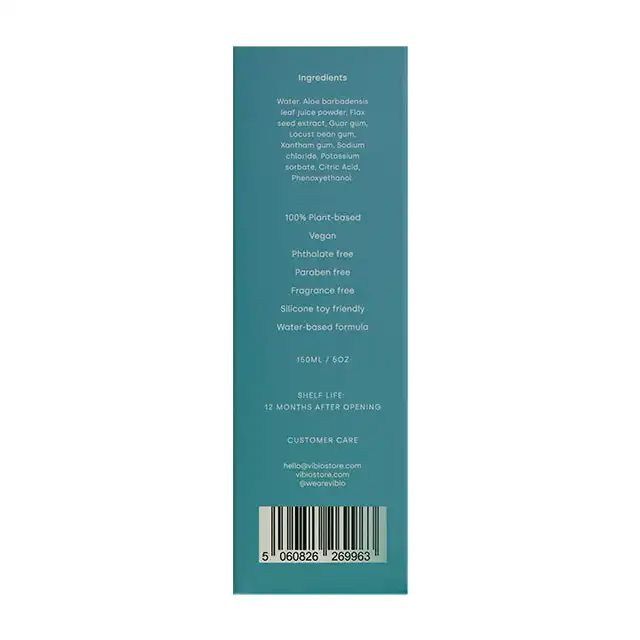 Vibio - Glee Aloe Vera Lubricant. Naturalny, wegański lubrykant na bazie wody. Zadbaj o dodatkowe prawdziwe w odczuciu nawilżenie.