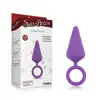 SweetBreeze - Candy Plug M Purple. Plug analny z uroczym serduszkiem i wygodnym uchwytem 