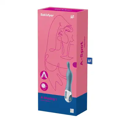 Satisfyer - A-Mazing 1 Blue - nowoczesny wibrator, przyjemna stymulacja punktu A