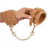 Vegan Fetish - Wrist Cuffs. Wegańskie kajdanki na ręce. Zniewalanie w wegańskim stylu. Idealny prezent do butelki wina.