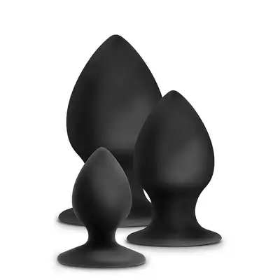 Blush - Anal Adventure Stout Plug Set. Progresywny zestaw wtyczek analnych z silikonu 
