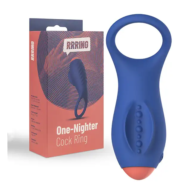 FeelzToys - Rrring One Nighter Cock Ring. Elastyczny ring na penisa z wibracjiami. Idealny dla Ciebie i Twojej partnerki.