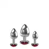 Adam&amp;Eve - Three Hearts Gem Plug Set. Progresywny zestaw plugów analnych z uroczymi serduszkami 