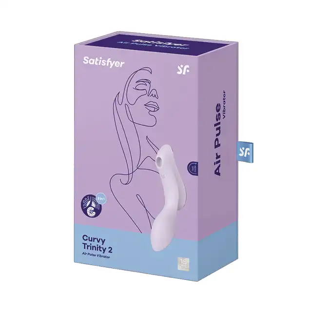 Satisfyer - Curvy Trinity 2. Wibrator łechtaczkowy, ciśnieniowy i punktu G. Wibrator idealny, trzy urządzenia w jednym produkcie