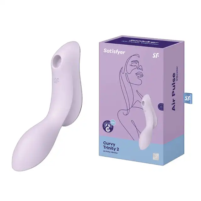Satisfyer - Curvy Trinity 2. Wibrator łechtaczkowy, ciśnieniowy i punktu G. Wibrator idealny, trzy urządzenia w jednym produkcie