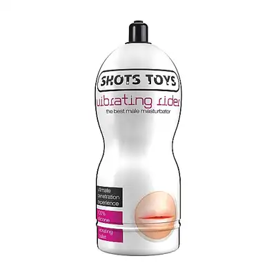 Shots - Vibrating Rider - Mouth - wibrujący masturbator w kształcie seksownych ust. Mega Sale! Ostatnia sztuka!