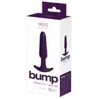 Bump - Deep Purple Anal USB. Plug analny z funkcją pamięci. 10 trybów wibracji, ładowany na USB.