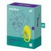 Satisfyer - Spectacular Duo Neon Yellow - innowacyjny, podwójny ring. Stymulacja penisa oraz jąder 