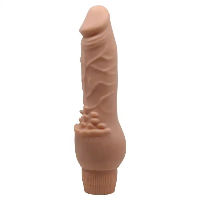 Baile - Barbara Soft Skin 19,5 cm. Realistyczny wibrator z miękkiej cyberskóry, świetne tekstury 