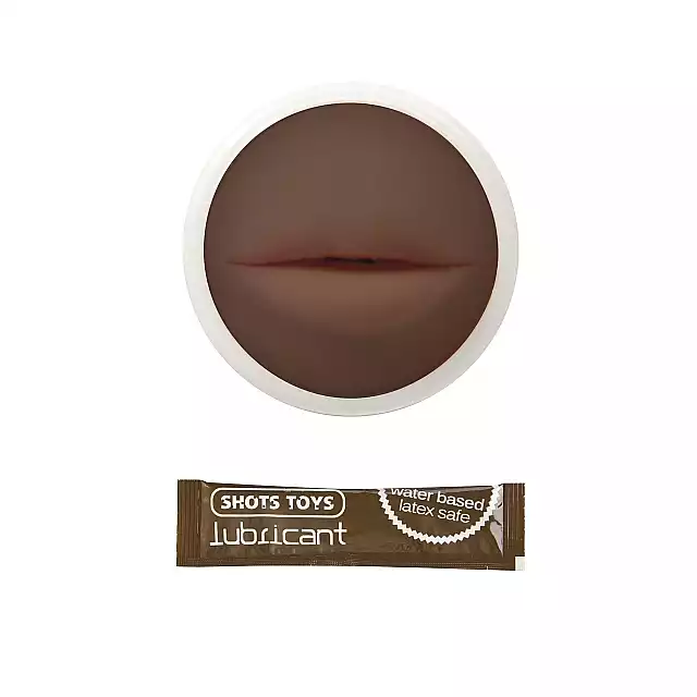 ShotsToys - Dark Easy Rider Mouth. Realistyczny masturbator z koncówką w kształcie ust. Oralna przyjemność. Mega sale! Ostatnia sztuka!