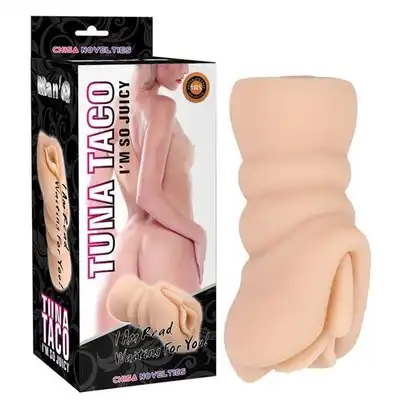 Chisa - T-SKIN ManQ Taco Tuna Juice Vagina - poręczny masturbator w kształcie waginy. Gwarancja przyjemności!