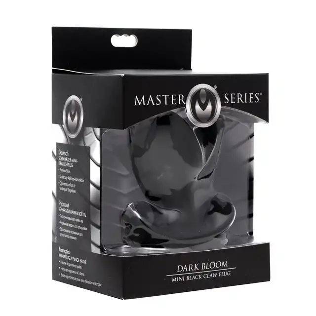 Master Series - Dark Bloom Mini. Niezwykle ciekawa, rozwierająca anus, wtyczka o kształcie kwiata.