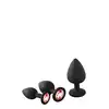DreamToys - Fantastic Anal Training Kit Red Stone. Zestaw plugów analnych z czerwonymi kryształkami. Zabłyśnij przed swoim partnerem.
