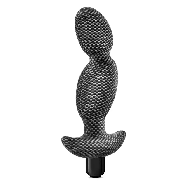 Blush - Spark Ignition PRV01 Carbon Fiber. Wibrujący stymulator prostaty z uwypukleniami z włókna węglowego. Niezwykle męski design