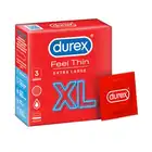 Durex - Feel Thin XL 3 szt. 20% cieńsze prezerwatywy o średnicy 57 mm