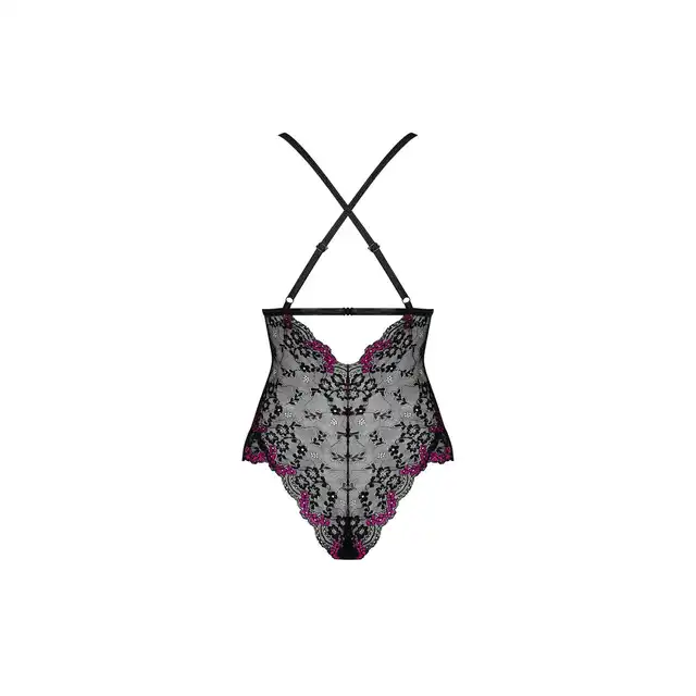 Obsessive -Vanessme body S/M. Seksowne body z elementem bordowej koronki 