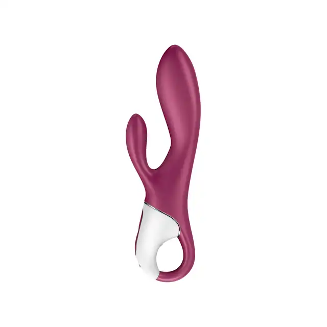 Satisfyer - Heated Affair Berry - podgrzewany wibrator z opcją stymulacji łechtaczki oraz punktu G!