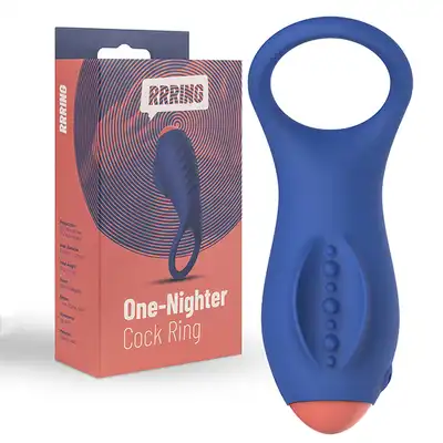FeelzToys - Rrring One Nighter Cock Ring. Elastyczny ring na penisa z wibracjiami. Idealny dla Ciebie i Twojej partnerki.